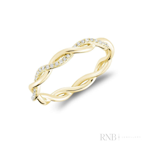Bague torsadée — Eternity Twist Diamond Ring