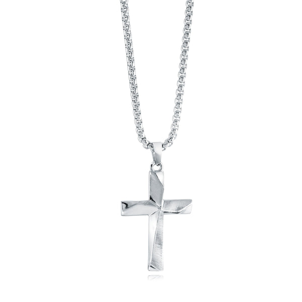 Pendentif croix angulaire