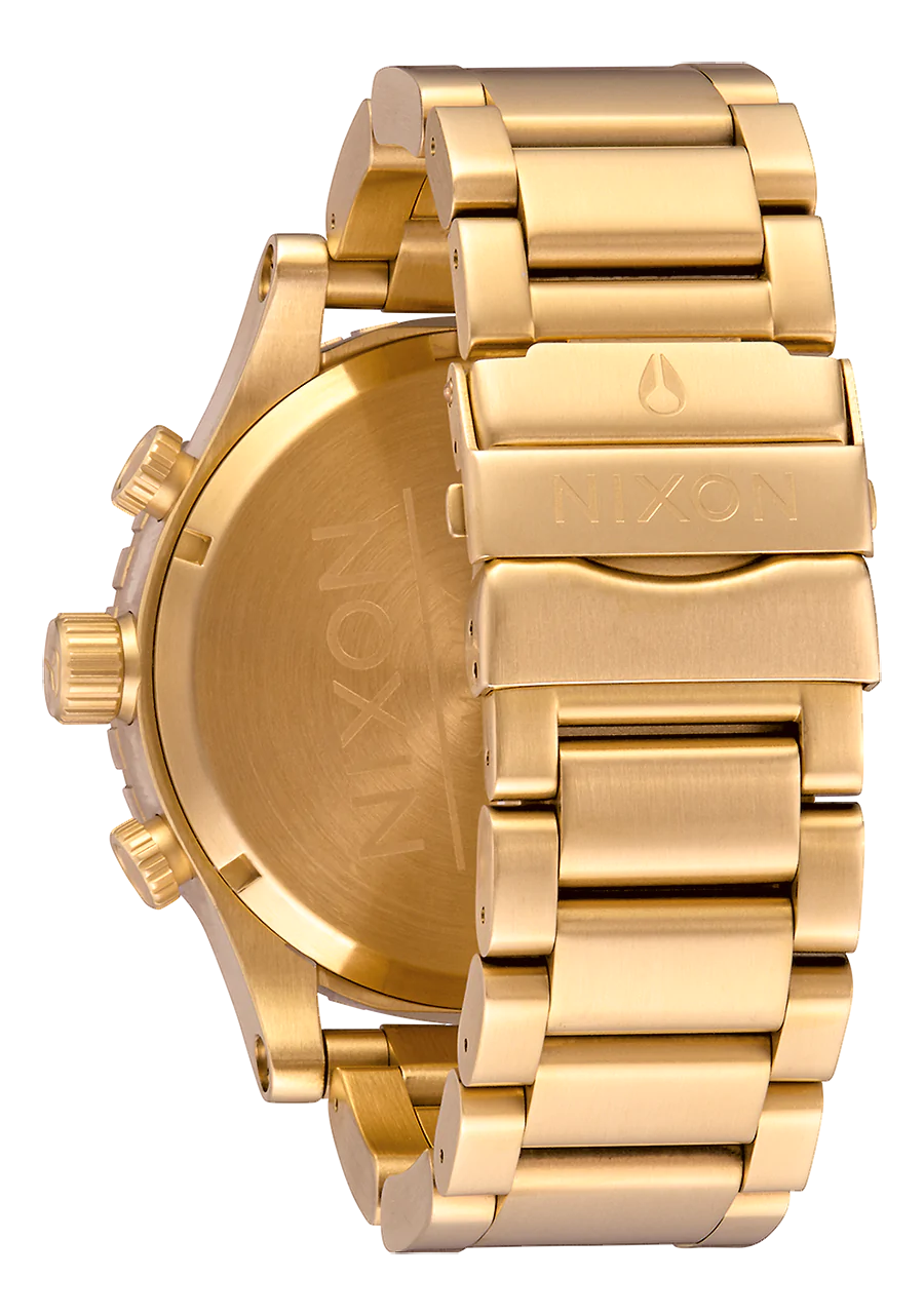 NIXON 51 30 Chrono Gold fond marine VENTE FINALE Bijouterie Jodoin