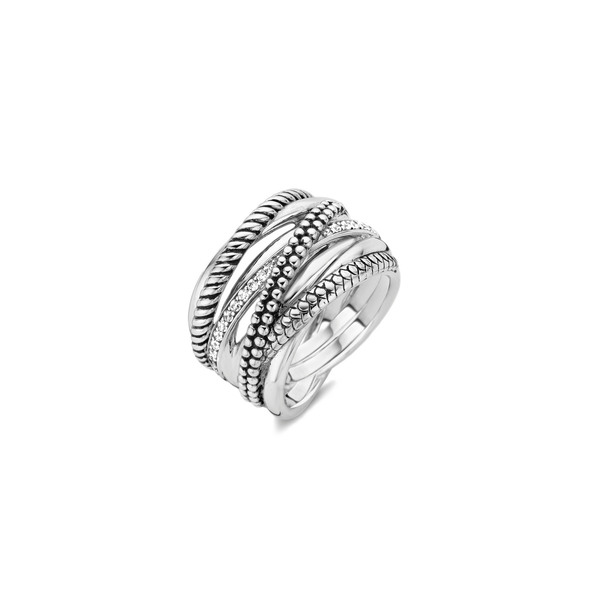 Bague à structure croisée