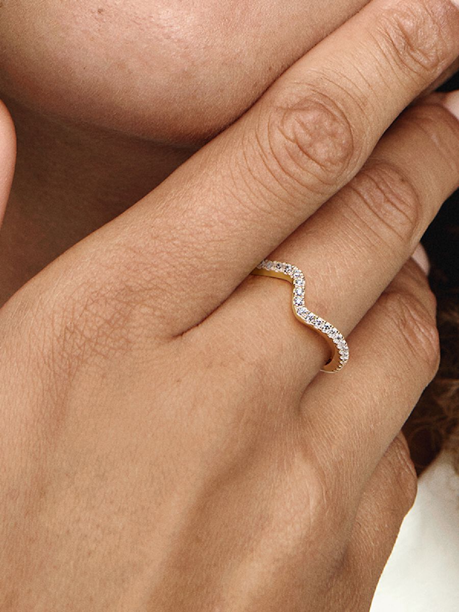 Bague Vague scintillante
