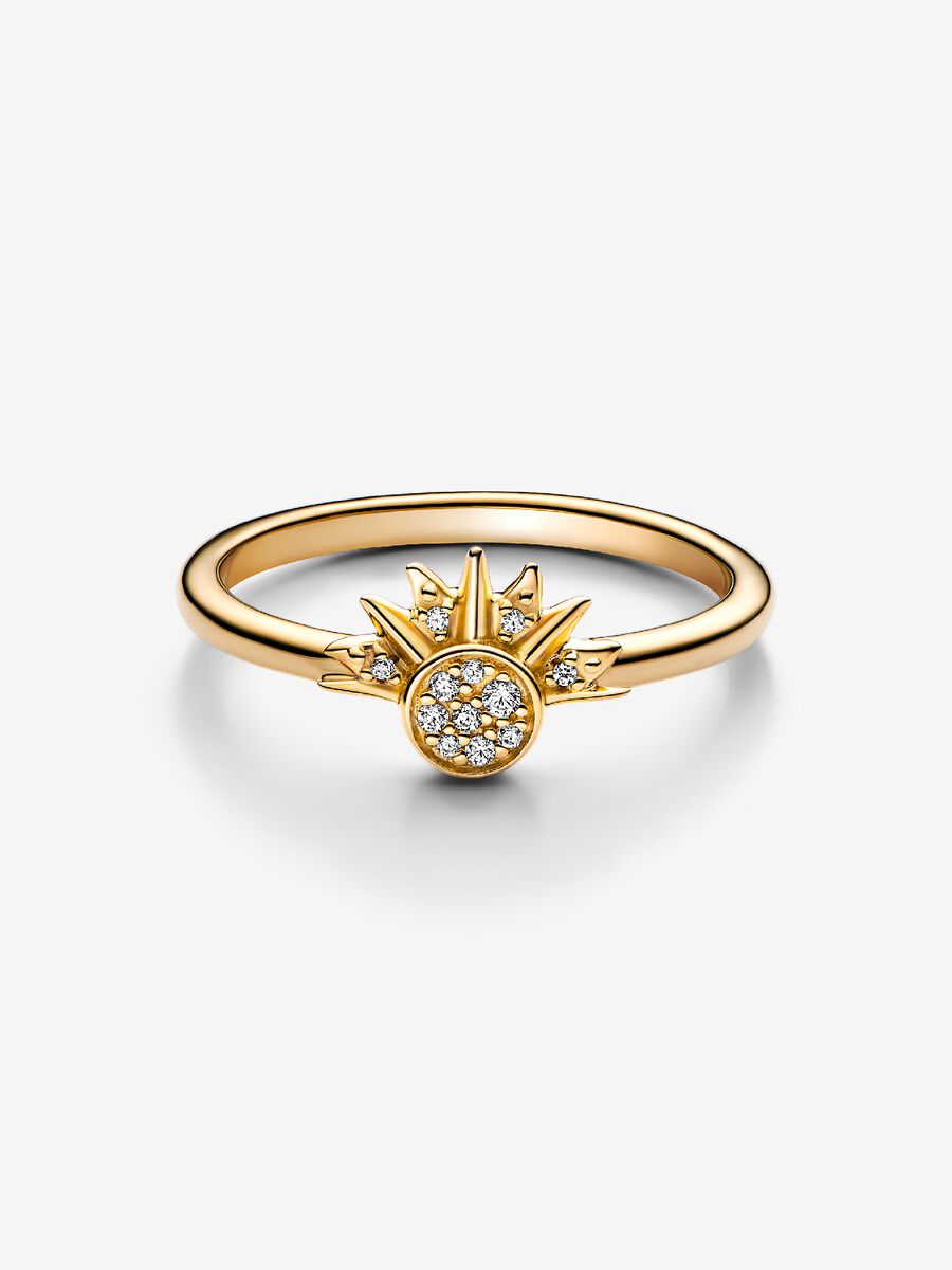 Bague Soleil céleste scintillant