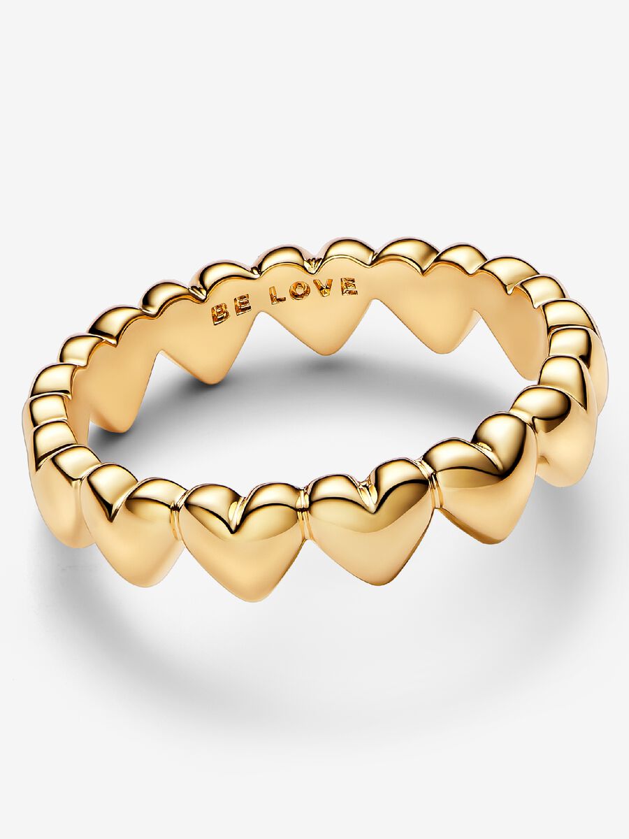 Bague Rangée de cœurs