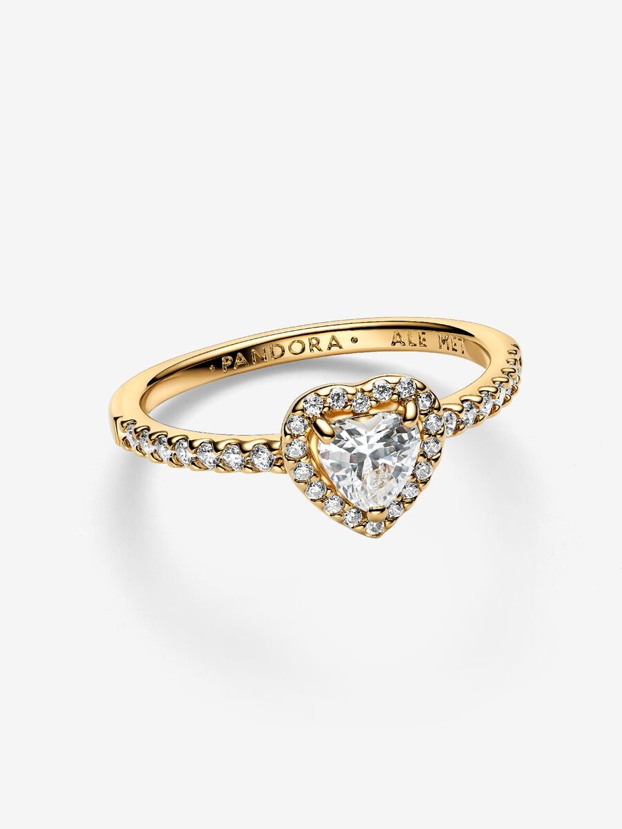 Bague Cœur surélevé