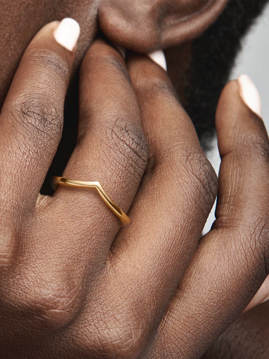 Bague polie Os des vœux