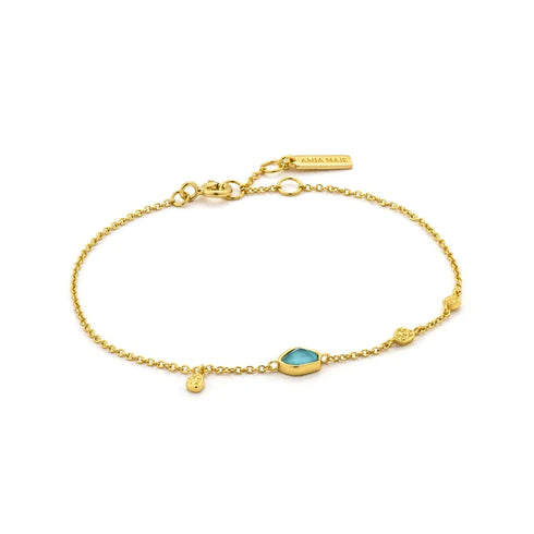 Bracelet Disques Turquoise