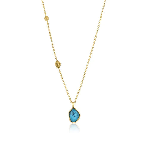 Collier pendentif turquoise