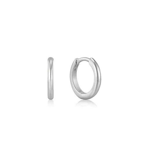 Boucles d'oreilles créoles lisses dorées