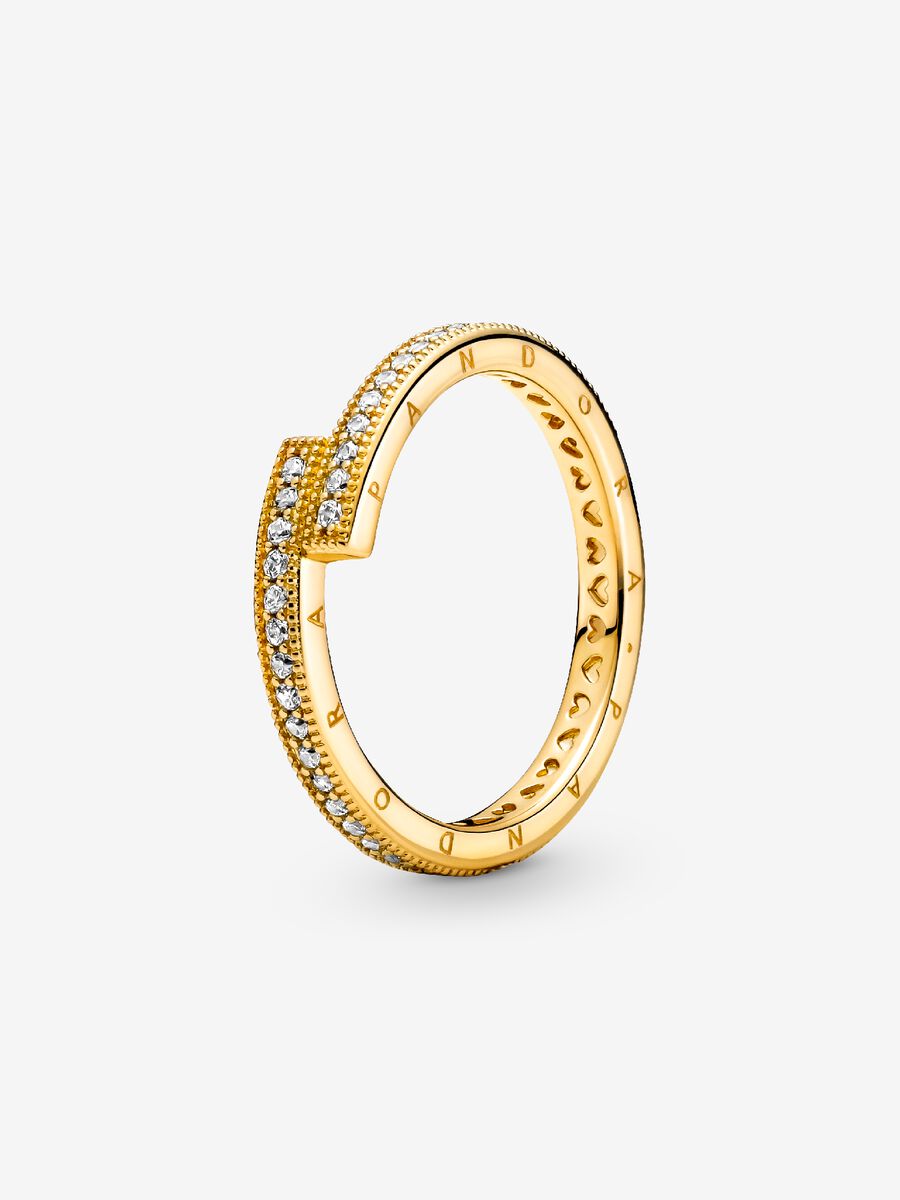 Bague Scintillante entremêlée