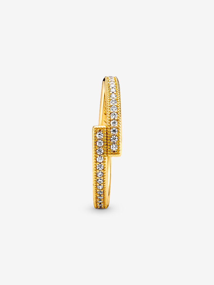 Bague Scintillante entremêlée