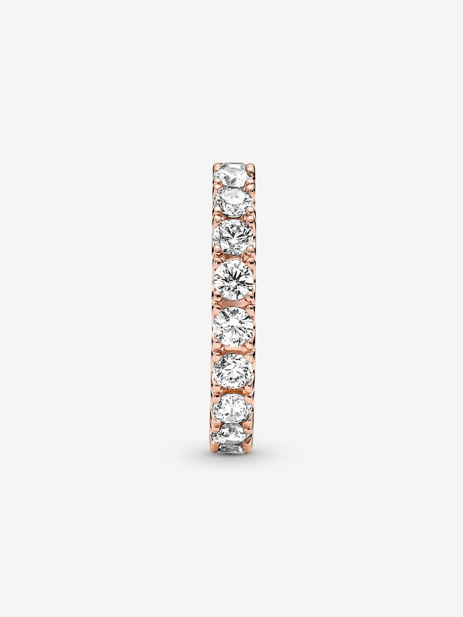 Bague éternité Line scintillante