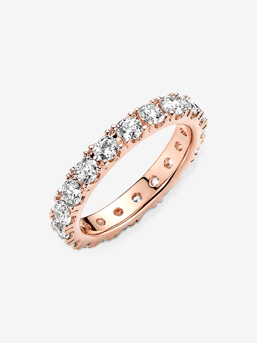 Bague éternité Line scintillante
