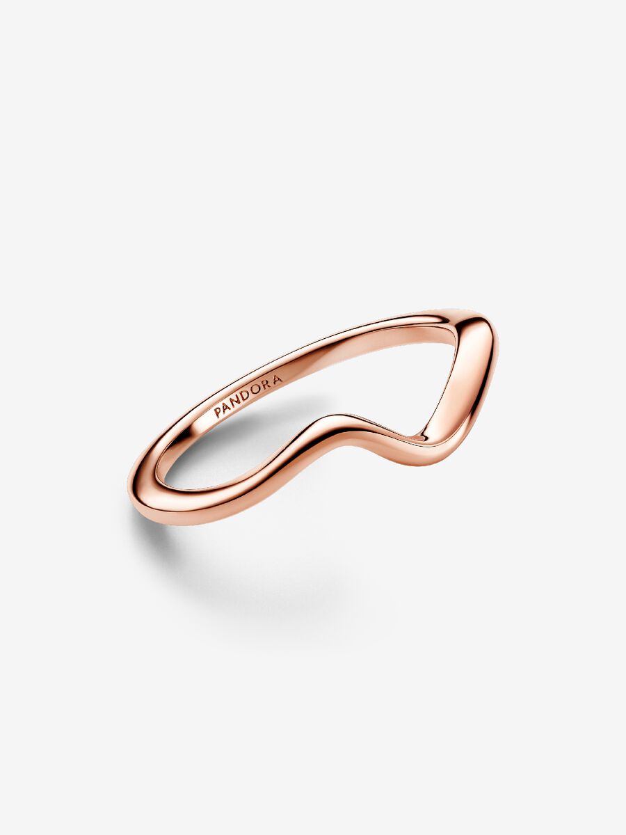 Bague polie Vague