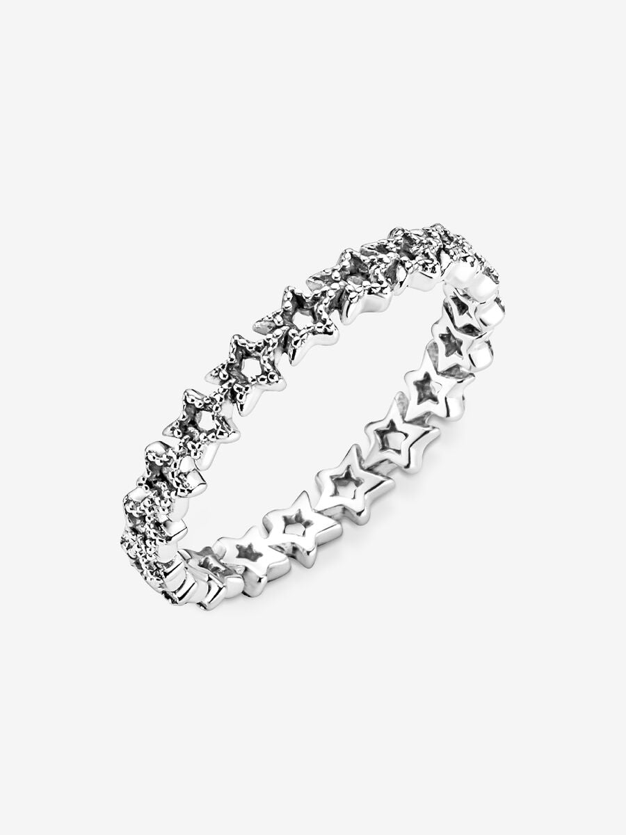 Bague anneau d’étoiles asymétriques