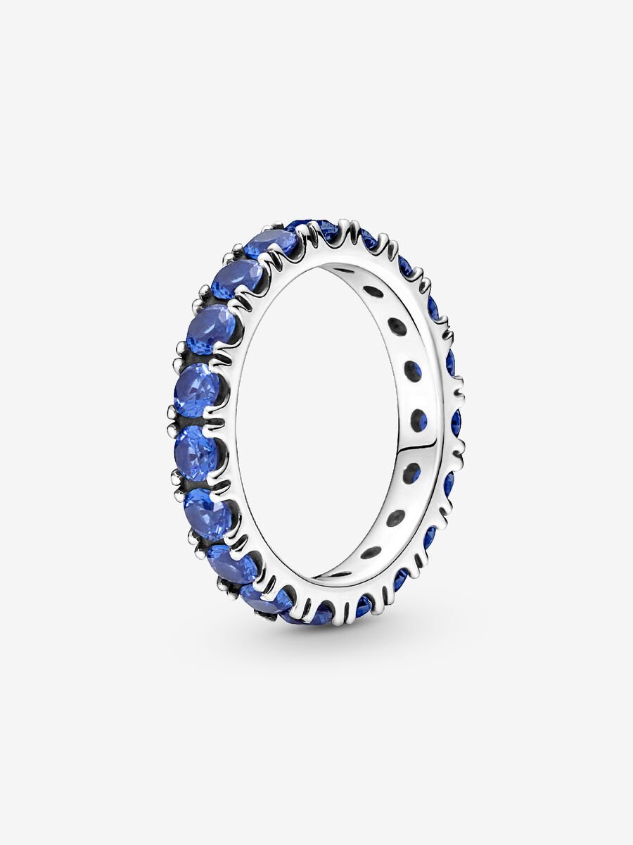 Bague éternité Line scintillante