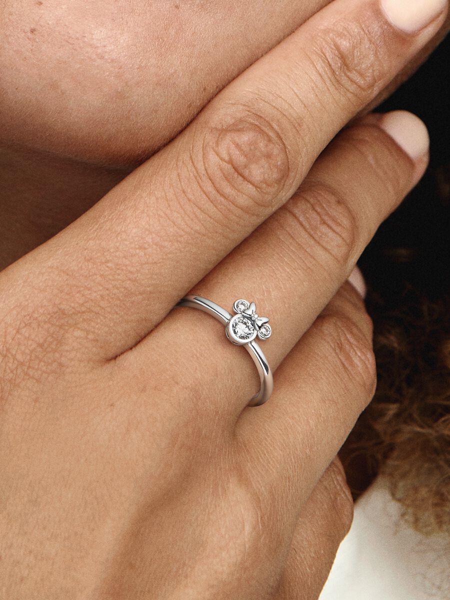 Bague Tête scintillante de Minnie Mouse de Disney