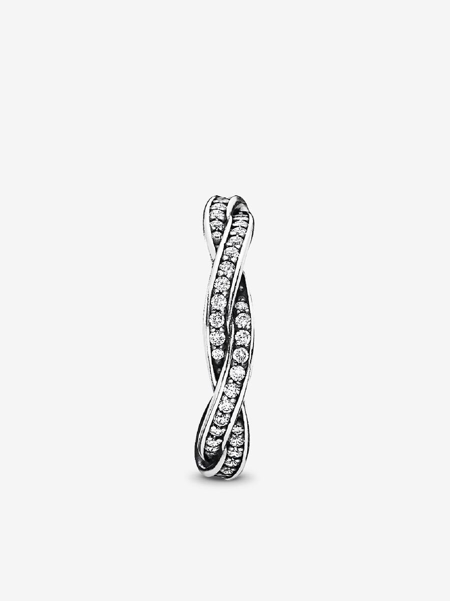 Bague Torsades scintillantes