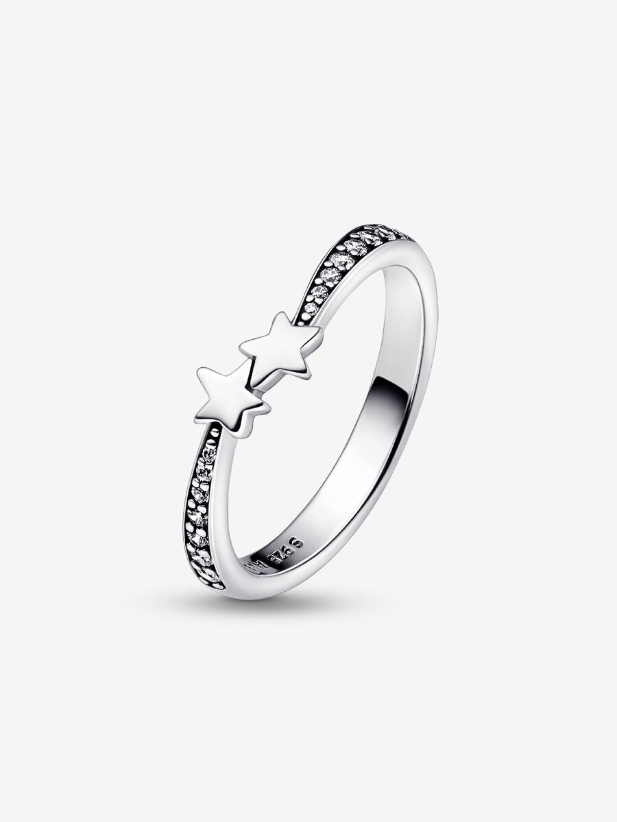 Bague Étoiles filantes scintillantes