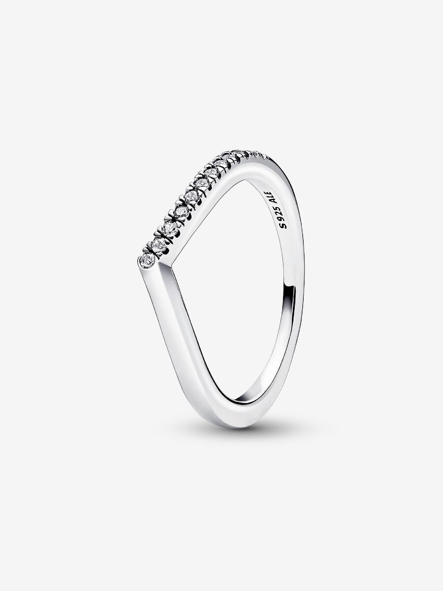 Bague Os des vœux demi scintillante Pandora Timeless