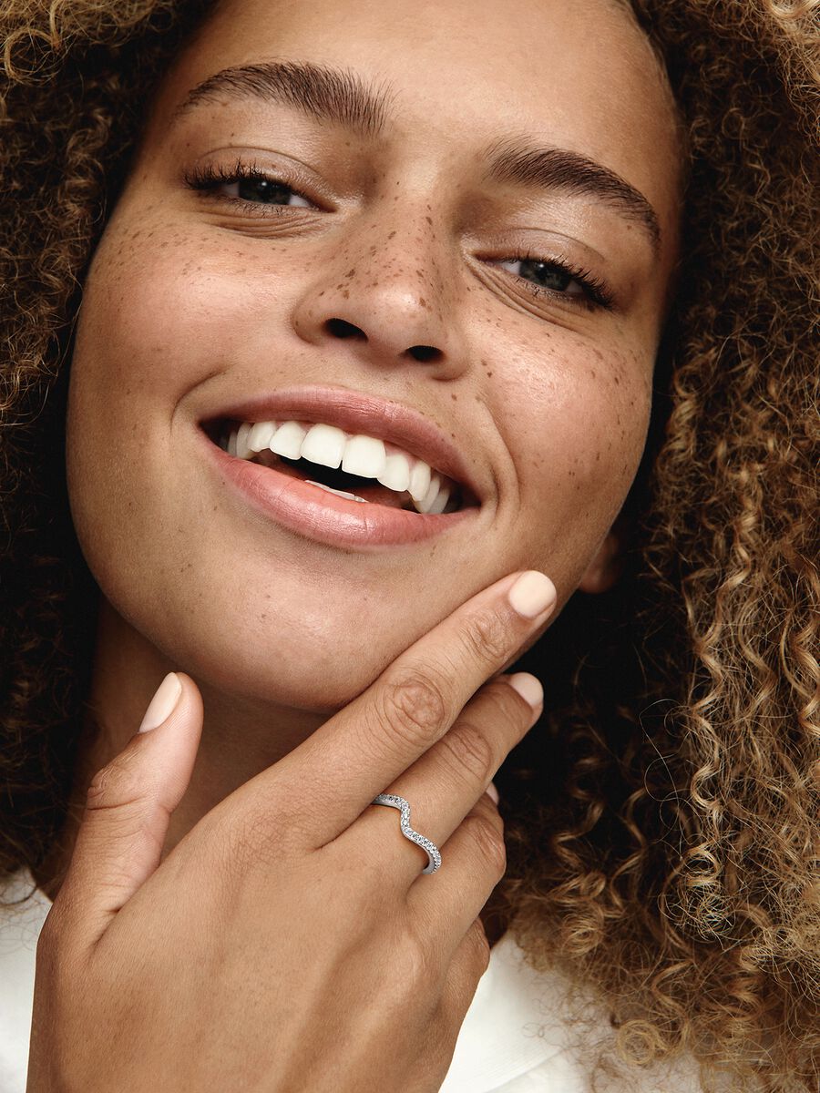 Bague Vague scintillante