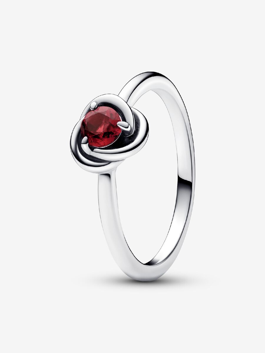 Julliet Bague Cercle éternel rouge véritable