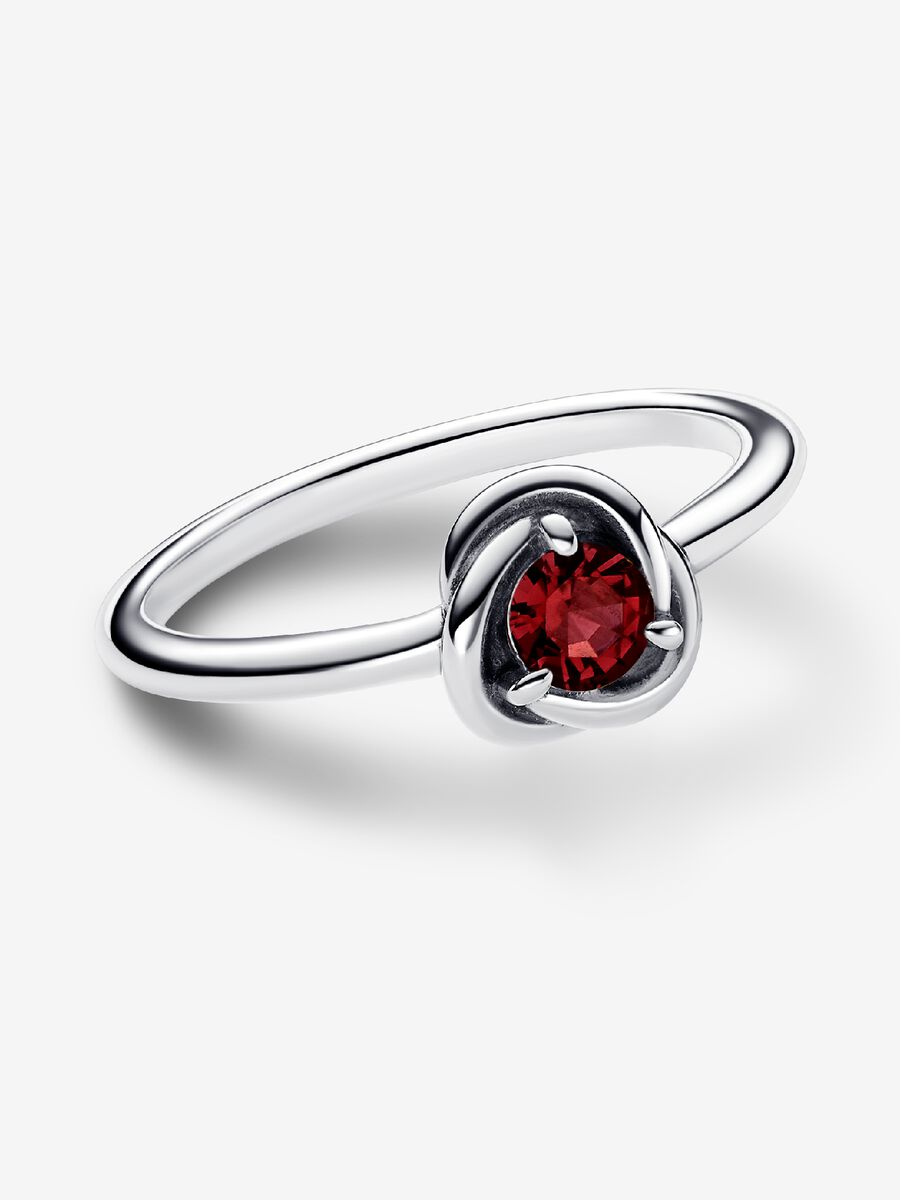 Julliet Bague Cercle éternel rouge véritable