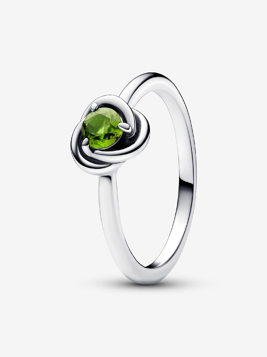 Août Bague Cercle éternel vert printemps