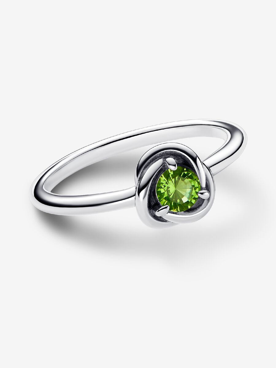 Août Bague Cercle éternel vert printemps