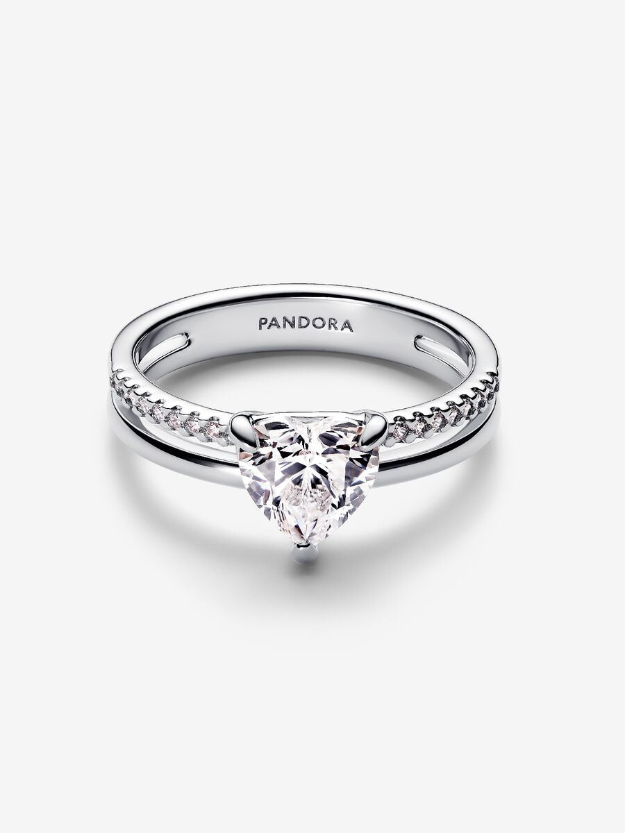 Bague Cœur à double anneau
