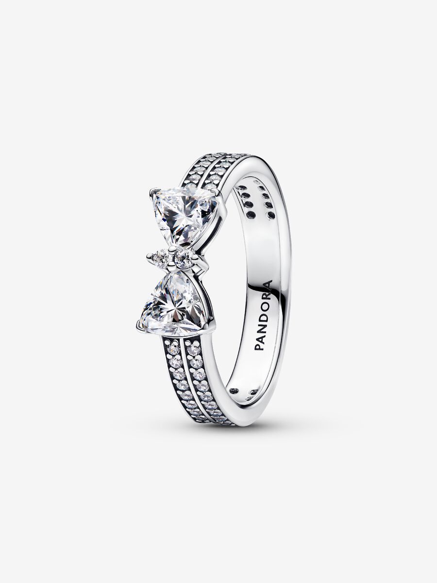 Bague Boucle scintillante à double rangée