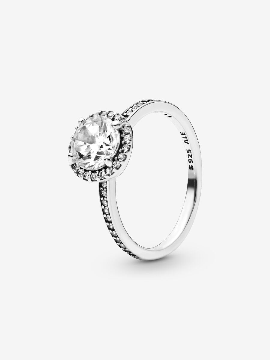 Bague ronde scintillante