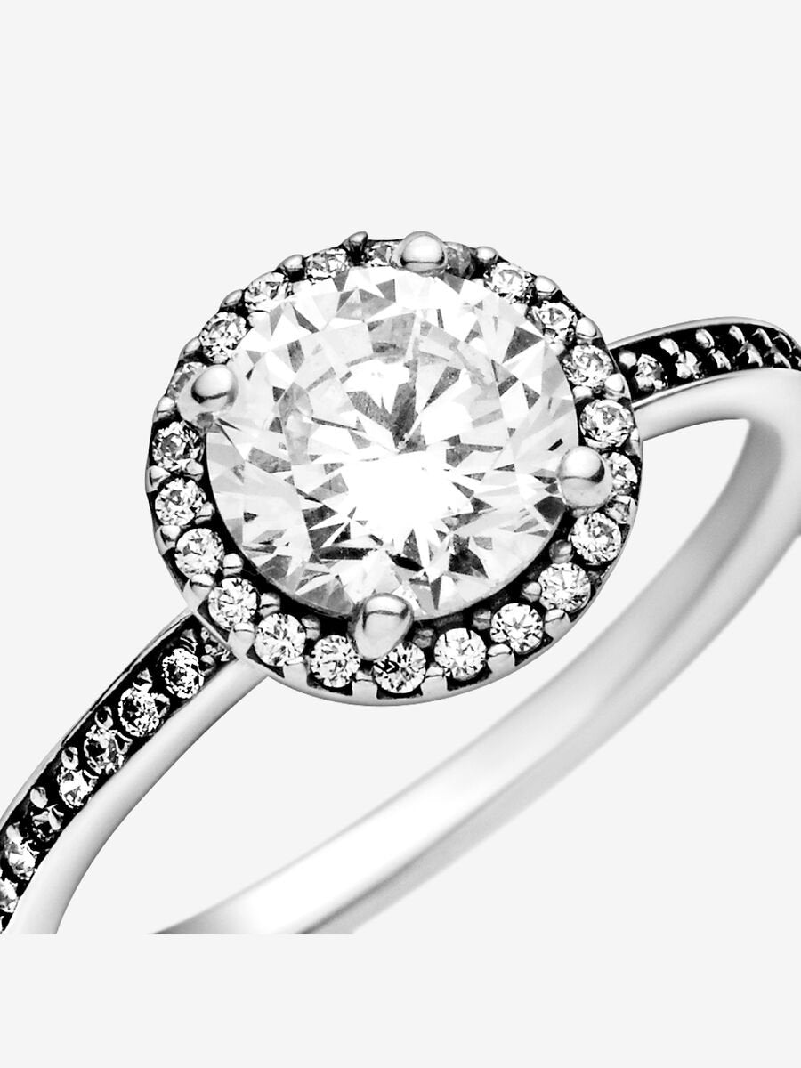 Bague ronde scintillante