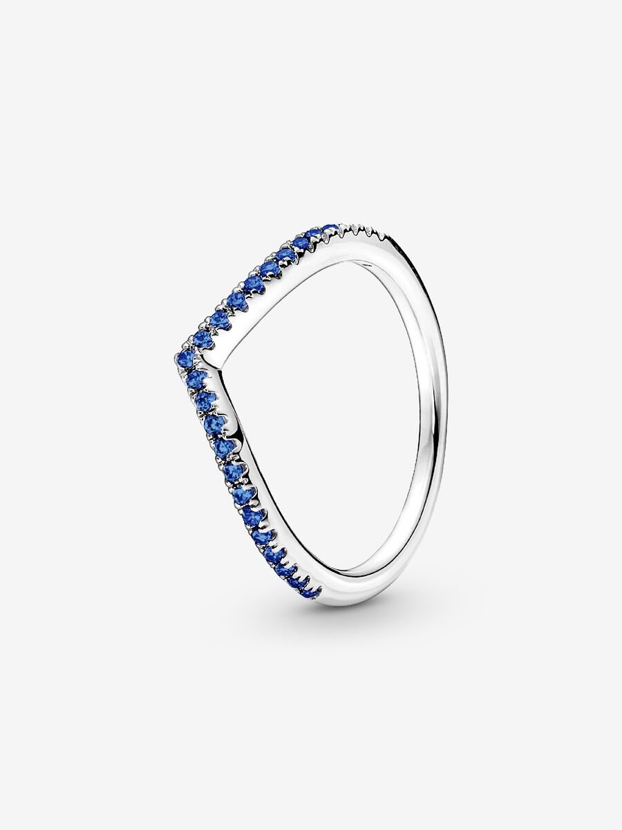 Bague Vœu bleu scintillant Pandora Timeless