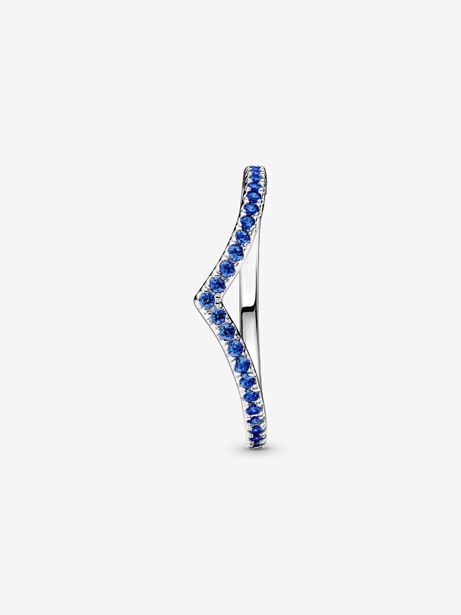 Bague Vœu bleu scintillant Pandora Timeless