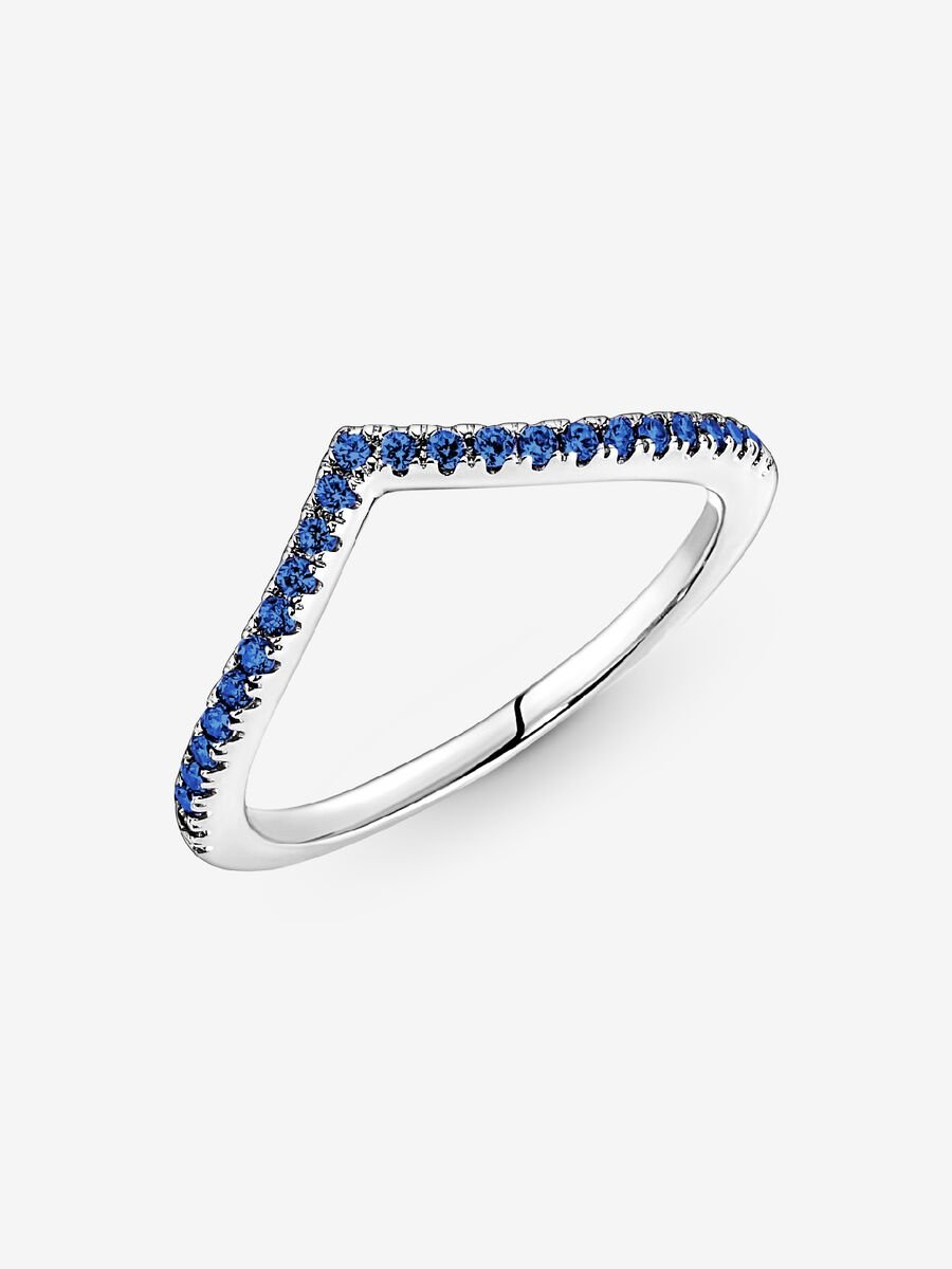 Bague Vœu bleu scintillant Pandora Timeless