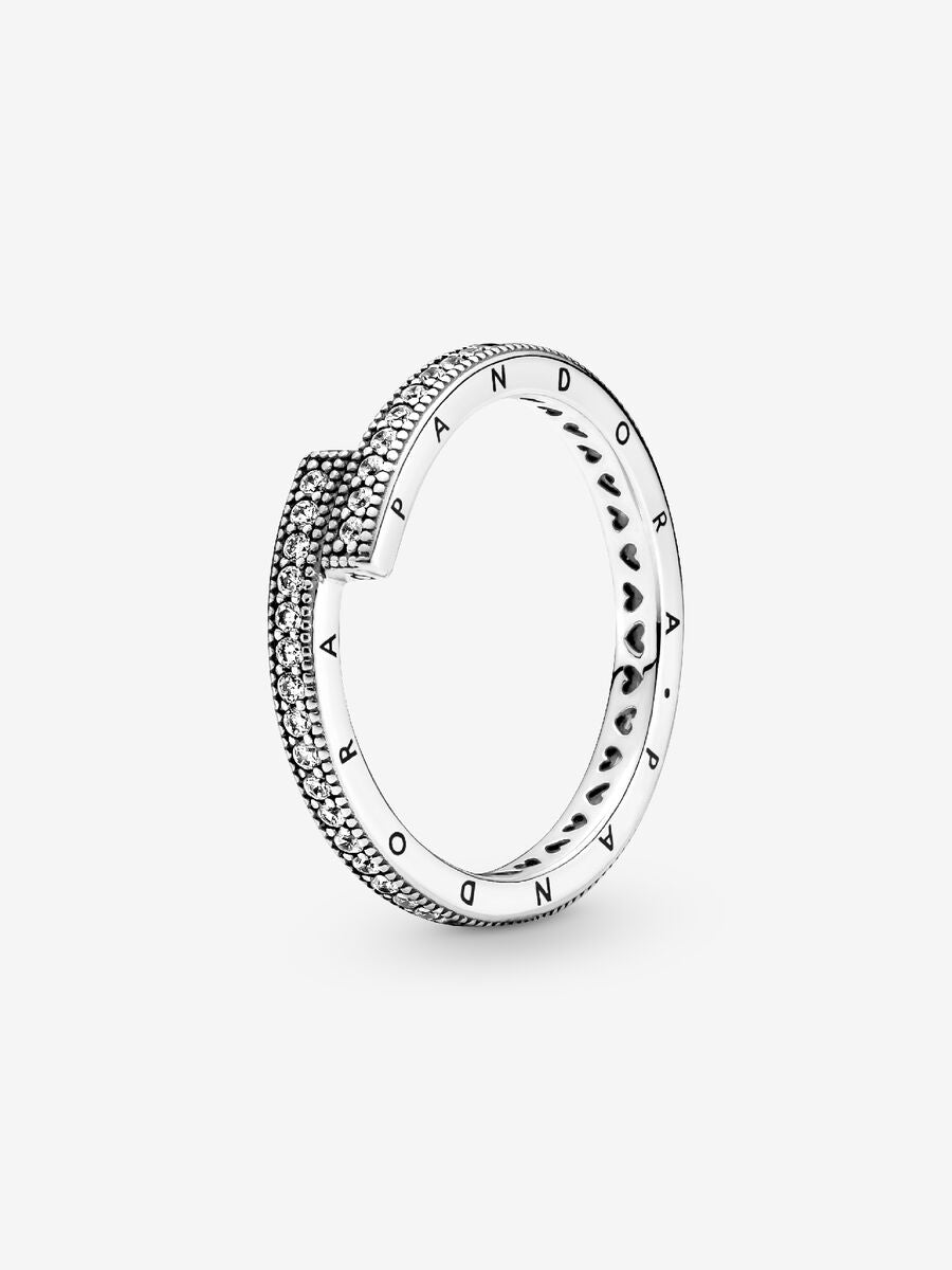 Bague Scintillante entremêlée