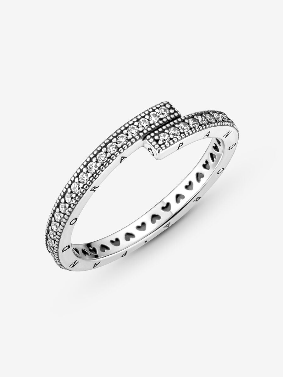 Bague Scintillante entremêlée