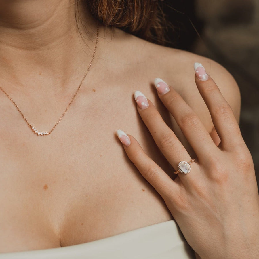Bague Pierre de lune argent Adaline