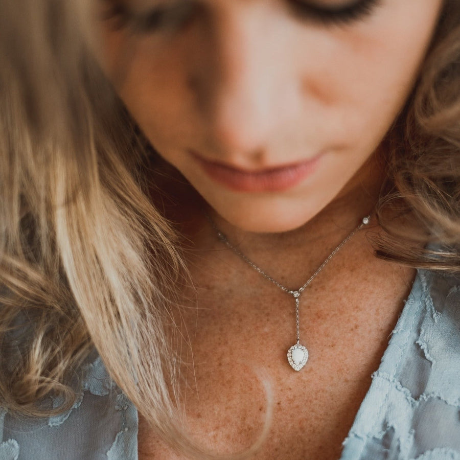 Collier avec Opale argent Ariel