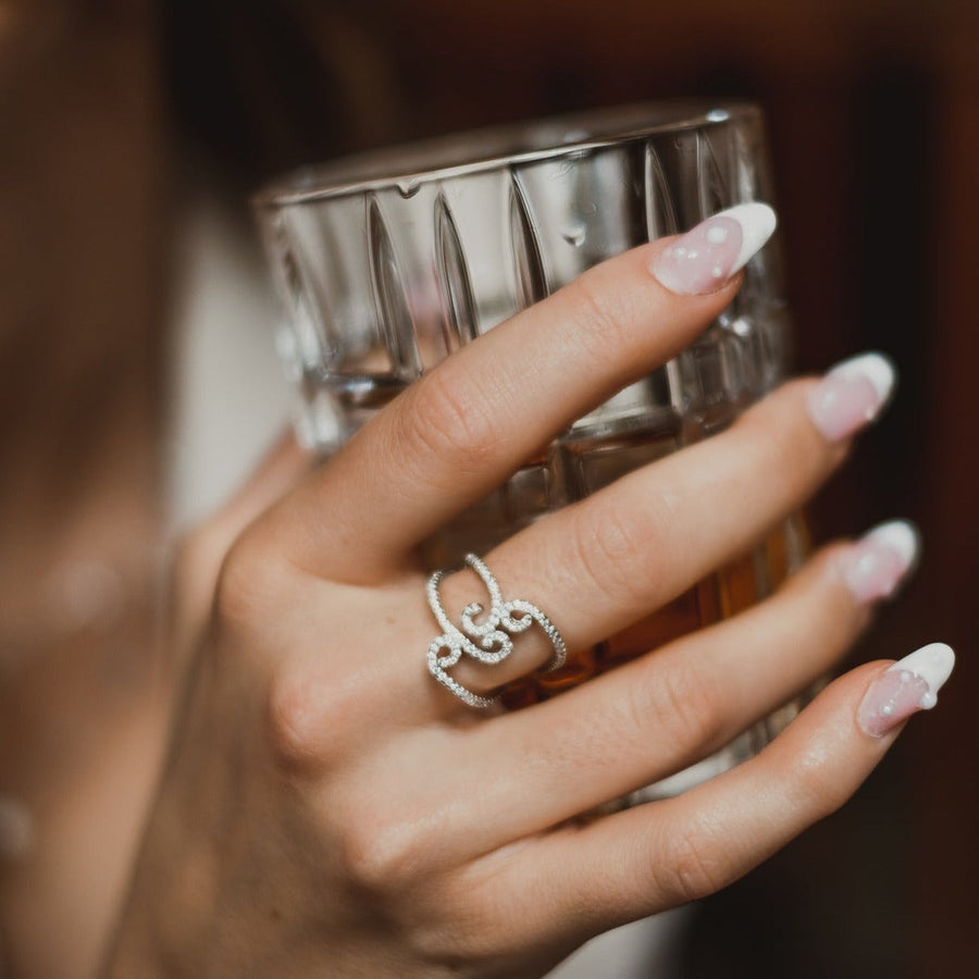 Bague argent Flora
