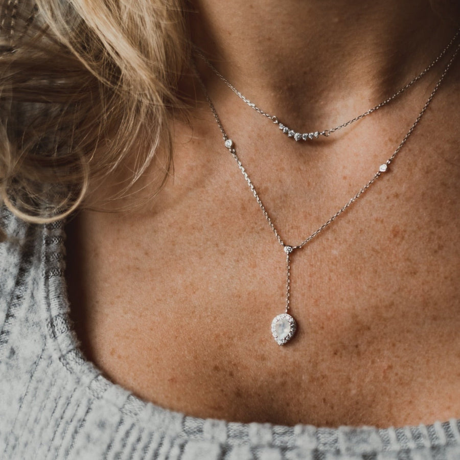 Collier Pierre de lune argent Alice