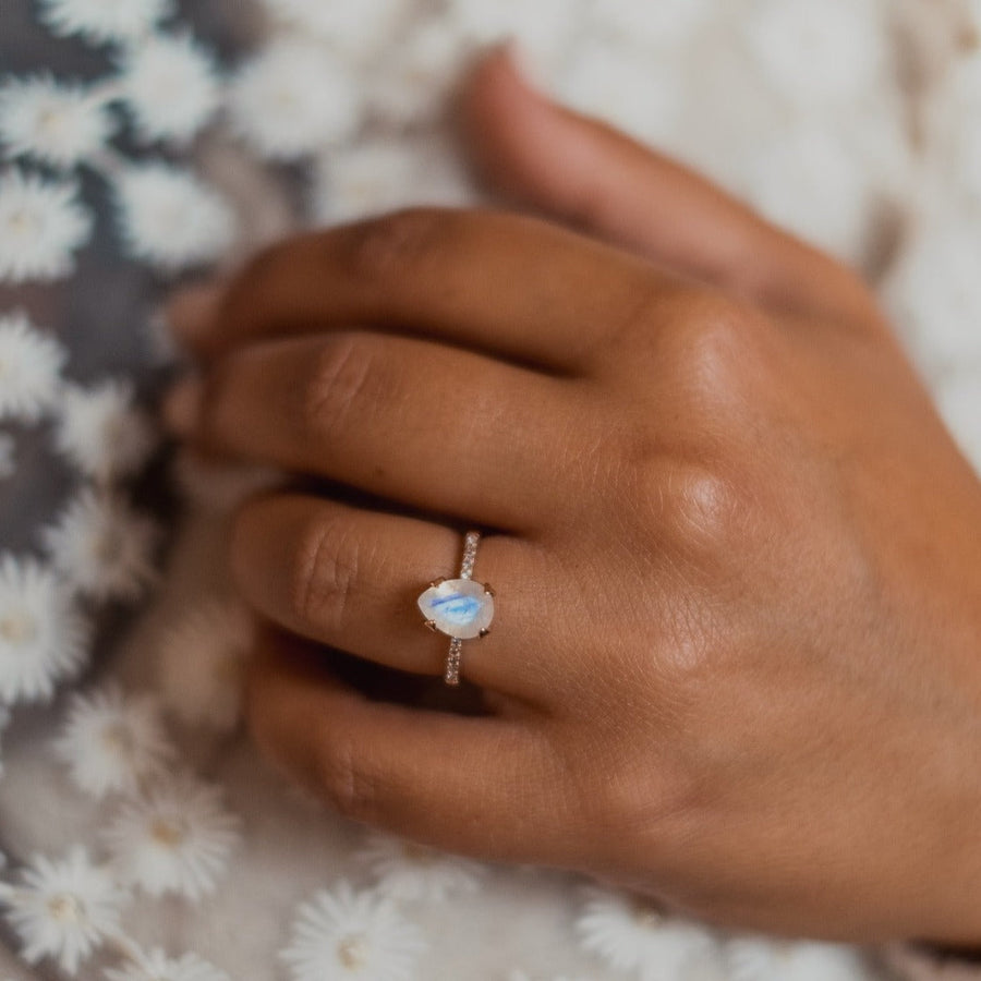 Bague Pierre de lune argent Eliana