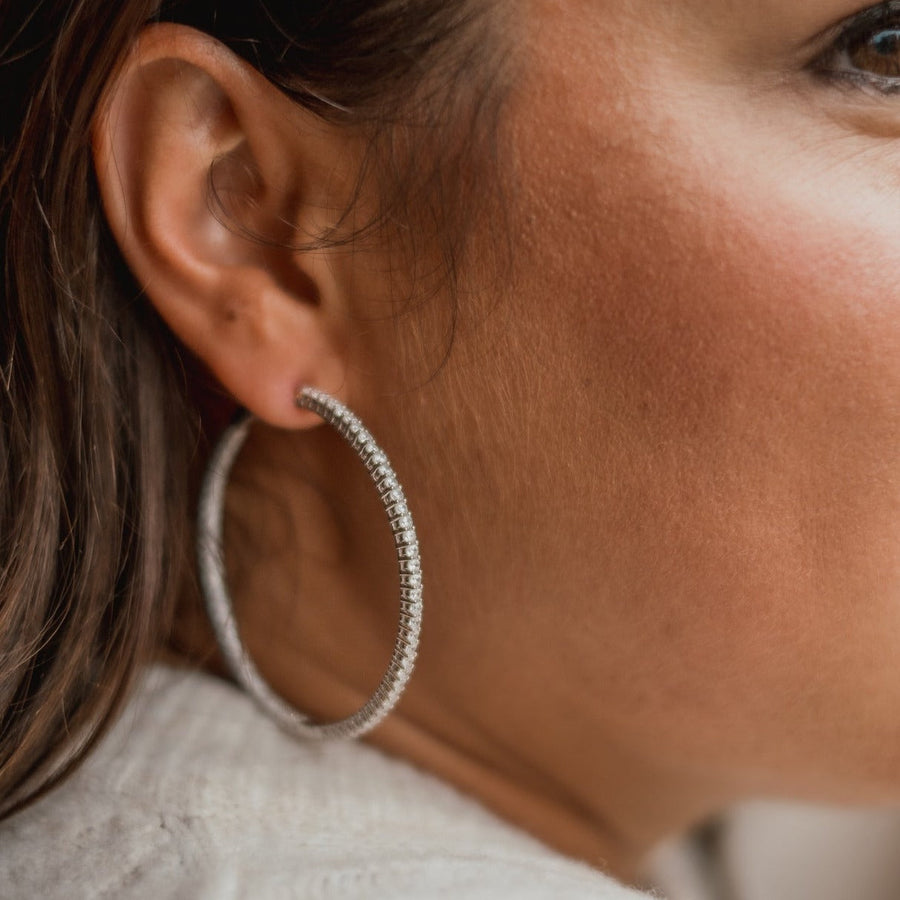 Anneaux argent Lucie 20mm