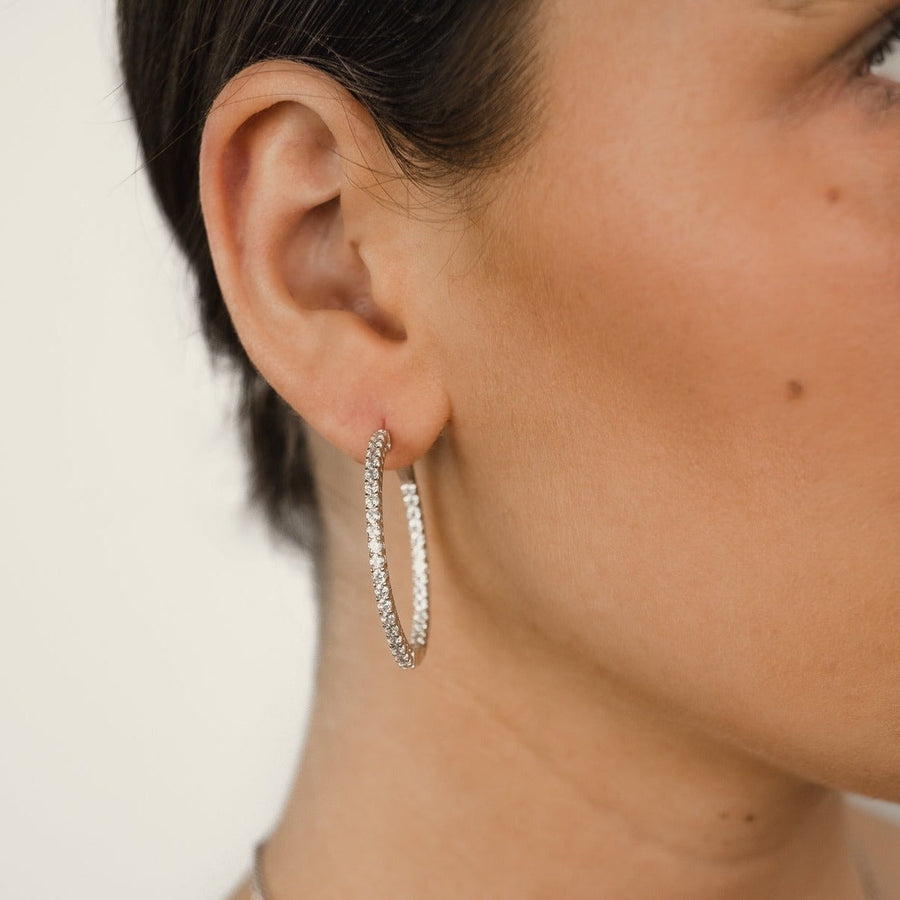 Anneaux argent Lucie 20mm