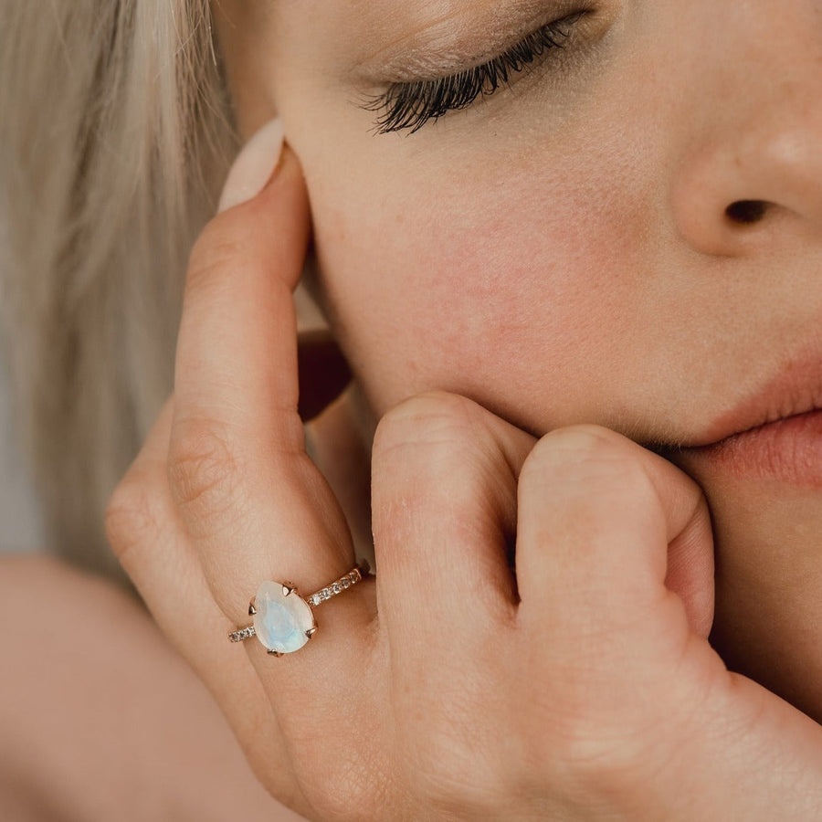 Bague Pierre de lune argent Eliana