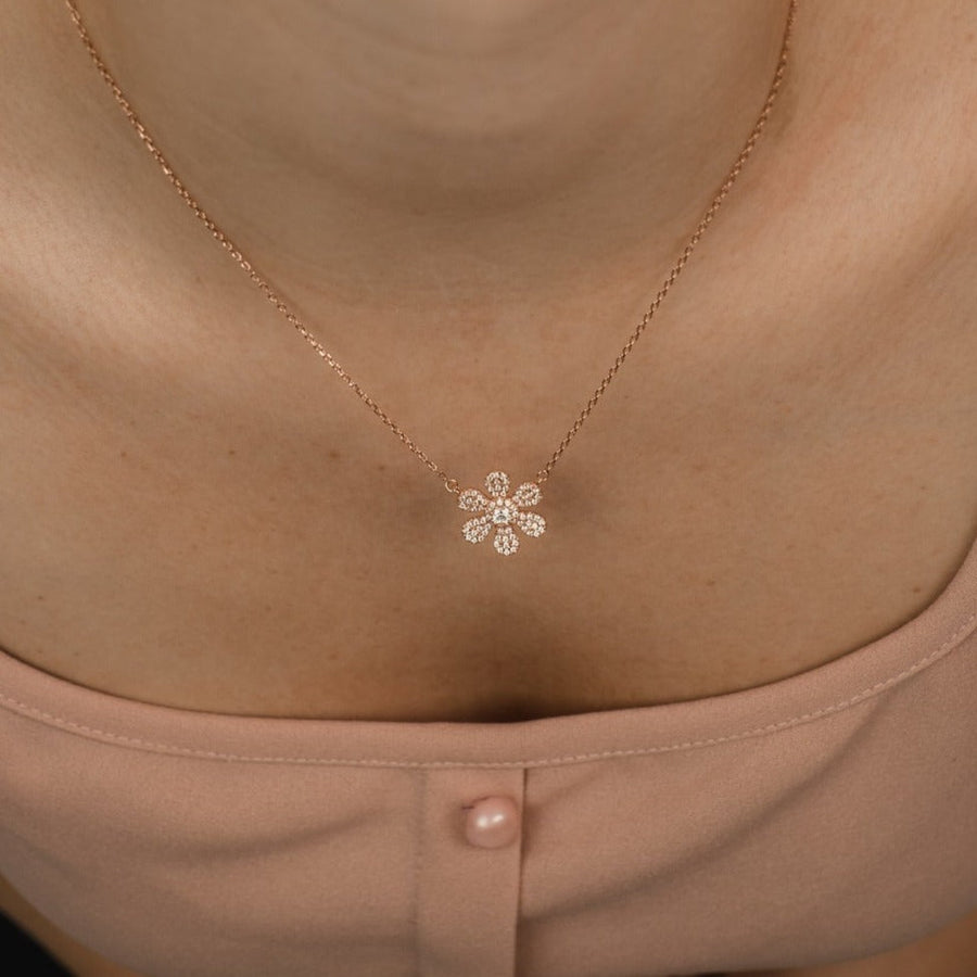 Collier or rose Marguerite