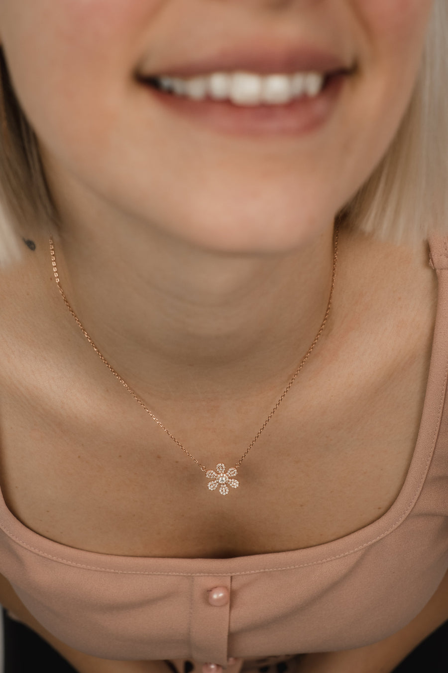 Collier or jaune Marguerite