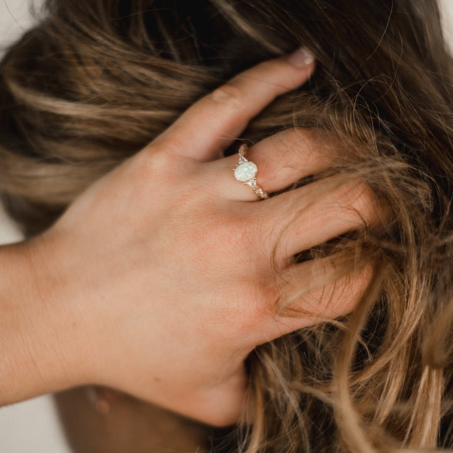 Bague opale argent Florence