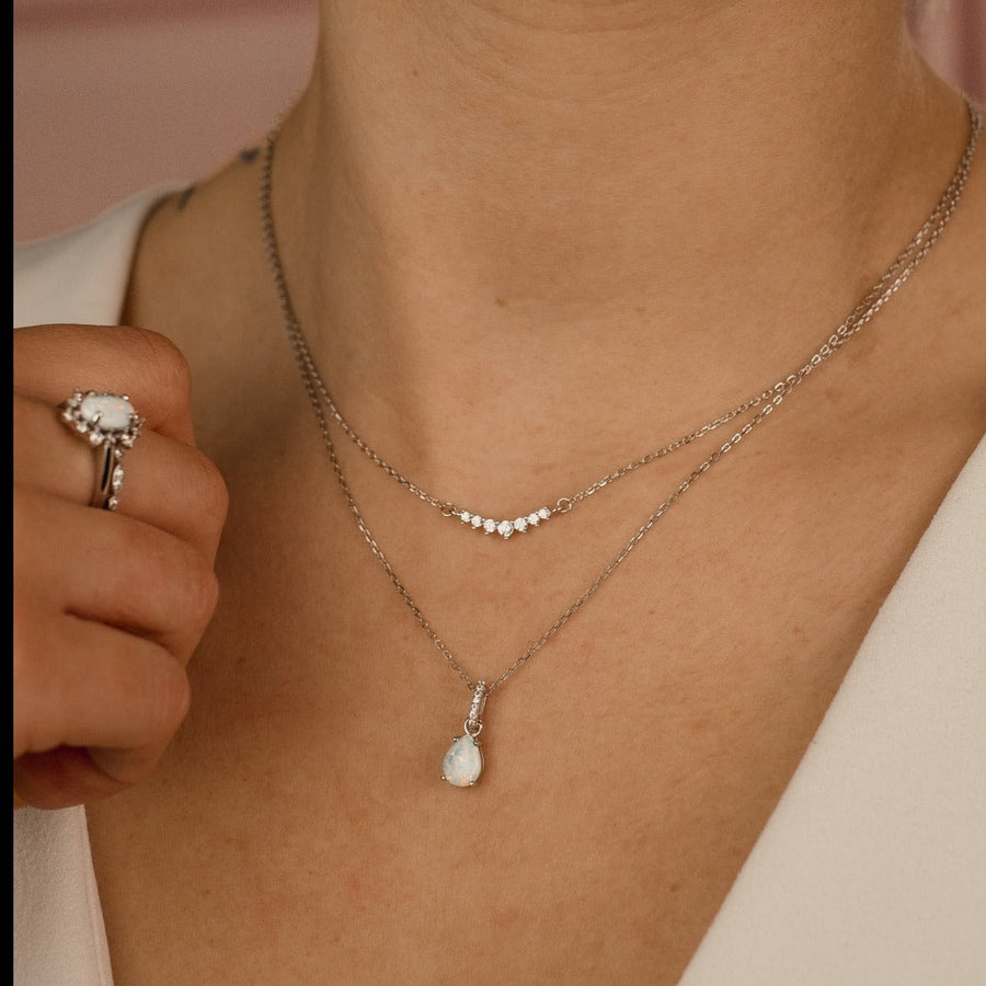 Collier argent Elia