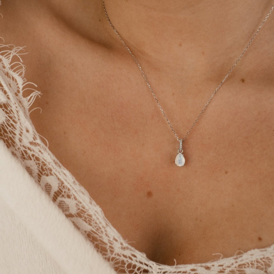 Collier Pierre de lune argent Nicole